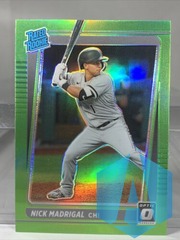 2021 Donruss Optic Rated Rookie Lime Green #49 NICK MADRIGAL RC White Sox